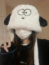 秋冬可愛正能量方塊笑臉加厚保暖毛線帽 歷史價格詳細信息