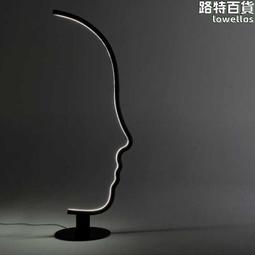 極簡人臉造型燈 無極調光裝飾立燈 落地燈 歷史價格詳細信息