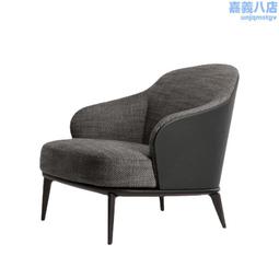 北歐單椅子設計師休閒椅奶油風實木休閒椅簡約復古沙發椅 歷史價格詳細信息