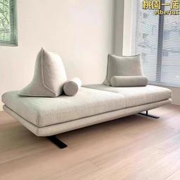 意式極簡布藝沙發可伸縮客廳沙發豪華酒店房間小戶型三人位沙發 歷史價格詳細信息
