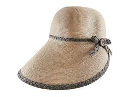 ☆二鹿帽飾☆ 天然素材- 可捲邊帽簷/細草粉紅大花朵*藤編草帽*純手工鉤針超美優雅草帽-2色 歷史價格詳細信息