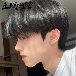 短款男長發全頭少年感古風宮廷武士頭高馬尾古裝cos漢服假頭 歷史價格詳細信息