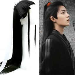 漢服假發長發白色古裝古風cos男女萬用直發中分劉海自然全頭式 歷史價格詳細信息