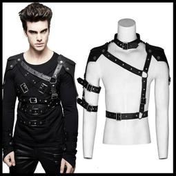 ＊MINI PUNK LOLO＊黑暗龐克視覺-黑闇之境.惡魔禁獵區狩魔人異質拼接個性龐克襯衫(SHT049)PUNK 歷史價格詳細信息