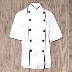 廚師工作服男士七分袖工作衣高檔酒店餐廳廚房烘焙服裝 透氣防油 歷史價格詳細信息