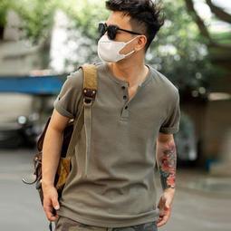 美式針織polo衫男短袖高級感男裝夏季翻領輕熟風透氣休閑青年上衣 短袖上衣男 男生T恤 歷史價格詳細信息