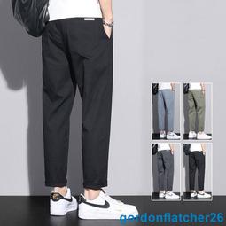 男生長褲 休閒褲 修身直筒褲 運動長褲男 工作褲 男士寬鬆大尺碼直筒長褲 薄款透氣九分褲 男生褲子 歷史價格詳細信息
