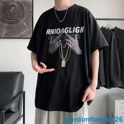 港風印花夏季衣服 素t 潮流 日系 短袖T恤 男生 寬鬆 嘻哈 大尺碼 情侶 五分袖 男t 短T（QT355）【壹號站】 歷史價格詳細信息
