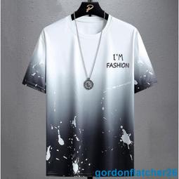 男生短袖上衣 休閒T恤 男生短T 印花T恤 短T男 T恤男 圓領T恤 情侶短T 學院風 潮牌 男生衣著（IGA4）-潮流e線 歷史價格詳細信息