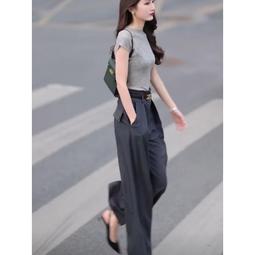 台灣現貨【爆款街風】 國潮大口袋美式做舊牛仔褲女 設計感寬鬆直筒長褲女 拖地褲女  極速出貨  露天市集  全台最大 歷史價格詳細信息