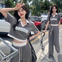台灣現貨時尚女裝 短版套裝 休閒運動套裝女短版無袖無袖拼接愛心t恤高腰百搭短褲ins夏季  露天市集  全台最大的網路購 歷史價格詳細信息