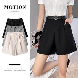 台灣現貨白色短褲女夏裝新款高腰寬鬆寬褲設計感運動褲裙顯瘦休閒褲子潮MC飾 SYFV  露天市集  全台最大的網路購物市集 歷史價格詳細信息