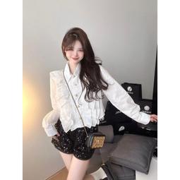 法式寬鬆時尚新款帶圍脖v領兩穿設計感小眾打底針織衫上衣外穿女 歷史價格詳細信息