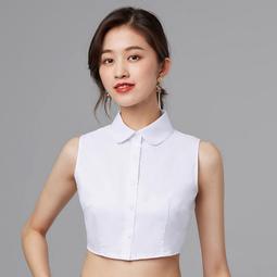 假領子女秋冬春棉百搭休閒牛仔尖領搭配大學T毛衣減齡襯衫假衣領假領子 裝飾領（滿599免運） 歷史價格詳細信息