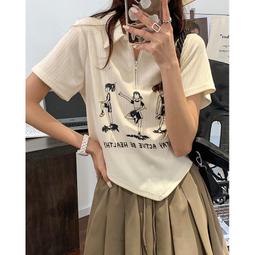 新款條紋印花拉鍊Polo衫 T恤男短袖青少寬鬆大尺碼 速乾透氣 吸溼排汗馬球衫 翻領立領網眼馬球衫-正正男裝 歷史價格詳細信息