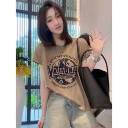 台灣現貨夏季 新款 韓版簡約 字母 印花 圓領 BF 風 大尺碼 寬鬆 短袖 T恤 女上衣 潮  露天市集  全台最大的 歷史價格詳細信息