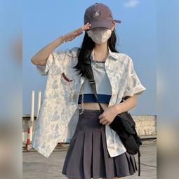 台灣現貨短袖白襯衫女夏季別緻設計感韓版顯瘦短版小個子拉鍊襯衫上衣MC服飾 JEKZ  露天市集  全台最大的網路購物市集 歷史價格詳細信息