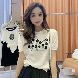 台灣現貨C11MA撞色短袖t恤女夏季2023年新款韓版設計感小眾寬鬆短版別緻上衣潮  露天市集  全台最大的網路購物市集 歷史價格詳細信息