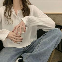 台灣現貨素色T恤女生 寬鬆上衣 V領 短袖 2021夏季  女裝 鏤空 螺紋 寬鬆 薄款 冰絲 套頭短袖  新款 摩天大 歷史價格詳細信息