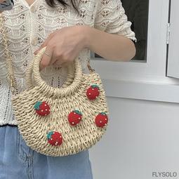 可愛斜挎草編小包包女2023新款拼色購物包小清新編織包手提女童包 歷史價格詳細信息