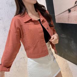 韓版 短版上衣 短版長袖外套 寬鬆甜酷拉鍊開襟長袖 棒球服 歷史價格詳細信息