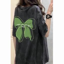 台灣現貨【Cherry⑦】水洗 短袖T恤 純棉T恤 印花上衣 美式復古上衣 短袖上衣 oversize t恤 寬鬆 顯瘦 歷史價格詳細信息