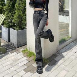 台灣現貨高腰闊腿牛仔褲 女 顯瘦 垂墜感 柔軟 寬鬆 大尺碼 泫雅 直筒 拖地長褲 簡約時尚女裝  露天市集  全台最大 歷史價格詳細信息