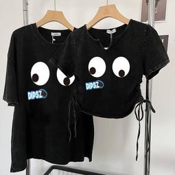 台灣現貨【Cherry⑦】水洗 短袖T恤 純棉T恤 印花上衣 美式復古上衣 短袖上衣 oversize t恤 寬鬆 顯瘦 歷史價格詳細信息