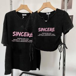 台灣現貨【Cherry⑦】水洗 短袖T恤 純棉T恤 印花上衣 美式復古上衣 短袖上衣 oversize t恤 寬鬆 顯瘦 歷史價格詳細信息