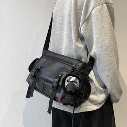 【現貨】【肩背包】日系潮流工裝風拼接質感子母肩背包斜挎包 歷史價格詳細信息