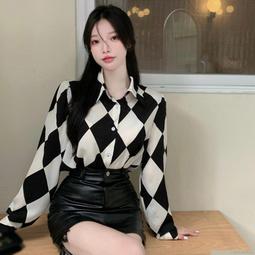 純色襯衫女秋裝2023年新款設計感小眾甜美木耳邊娃娃領雪紡上衣潮 歷史價格詳細信息