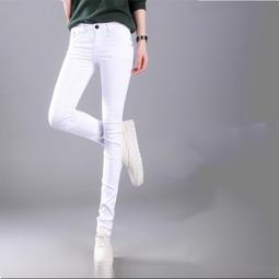 白色牛仔褲 台灣製牛仔褲 彈性直筒牛仔長褲 不透明 丹寧 單寧(345-5779) WJ 男女可穿 sun-e 歷史價格詳細信息