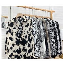 水墨▪豹紋▪高級感 ????????首爾名媛風 秒殺各種配搭 簍空 方形 鯊魚夾 髮夾 抓夾 長髮短髮居家（ZFZ43/44 歷史價格詳細信息