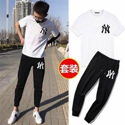 精神小夥休閒圓領黑色T恤　2023夏季薄款印花男士純棉緊身短袖 歷史價格詳細信息