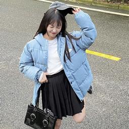 台灣現貨小個子 短版棉服女 韓版大毛領 緊身鋪棉外套 女神範 百搭加厚保暖羽絨服 小棉襖外套 小清新甜美連帽外套 防寒冬 歷史價格詳細信息
