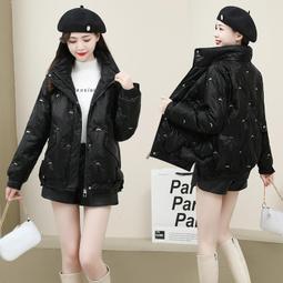 刺繡羽絨棉服女中長款2020冬季新款韓版寬鬆收腰棉衣加厚外套棉襖-時尚女裝 歷史價格詳細信息