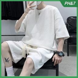 【現貨】華夫格高檔男士 長袖 T恤 長袖 POLO衫 -5色 M~4XL碼 透氣四季可穿薄男長袖 上衣 歷史價格詳細信息