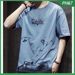 男士短袖T恤 夏季新款 現貨 撞色条纹上衣 男士短袖上衣 青少年圓領套頭上衣 寬鬆休閒 韓版潮流 休闲男上衣 短袖T恤-MINTS名仕男裝 歷史價格詳細信息