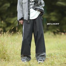 台灣現貨【S-3XL】長褲 休閒褲 運動棉褲 復古牛仔褲男 秋季美式做舊水洗ins高街直筒潮牌寬鬆長褲子 休閒百搭長褲 歷史價格詳細信息