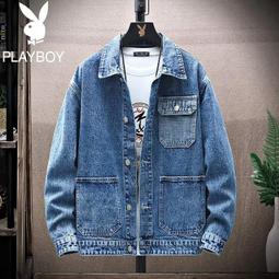 台灣現貨【M-4XL】外套 夾克男士秋季新款潮流百搭寬鬆休閒牛仔外套春秋款潮牌上衣 男女同款 休閒百搭上衣  露天市集 歷史價格詳細信息