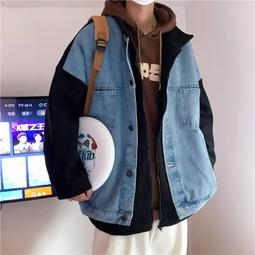M-3XL 寬鬆外套 牛仔衣 男生丹寧 復古風牛仔 美式牛仔外套 春秋新款 百搭休閒痞帥工裝夾克 男裝 歷史價格詳細信息