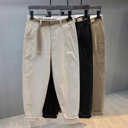 現貨！保固一年｜潮牌男裝小眾設計感撞色噴印破洞牛仔褲男高街直筒百搭寬鬆長褲子 歷史價格詳細信息