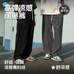 冰絲褲子男高彈力夏季薄款冰絲長褲寬鬆直筒速幹運動男士休閒褲男~乾乾好物~ 歷史價格詳細信息