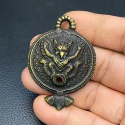 藏傳天鐵托甲忿怒蓮師鐵蝎怙身符 西藏文玩隨身法器護身掛件吊墜455 歷史價格詳細信息