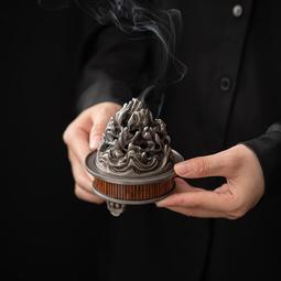 博山手工幻彩琉琍爐檀香盤香爐打香篆用品沉香爐熏香爐香篆爐擺件 歷史價格詳細信息