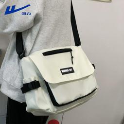 大容量通勤郵差包男日系ins工裝休閒百搭斜挎包女學生上課帆布包 歷史價格詳細信息