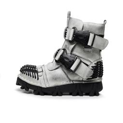 高幫皮鞋男真皮大碼45秋季內增高馬丁靴男士休閑鞋46冬季加絨棉鞋 歷史價格詳細信息