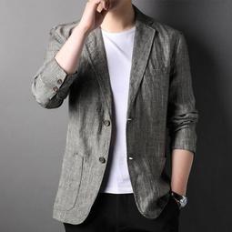 休閑加肥加大西裝外套23春季新款韓版帥氣男西服修身高級感上衣-毛毛男裝 歷史價格詳細信息