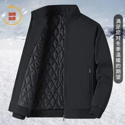棉衣爸爸秋冬季外套老人加厚刷毛男士羽絨棉襖男中老年人爺爺棉服 歷史價格詳細信息