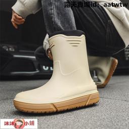 【沫沫小鋪】雨鞋 防水鞋 雨靴 膠鞋 廚師鞋 防滑耐磨雨鞋男款防水防臭中筒雨靴廚房工作鞋男士戶外穿釣魚膠鞋 歷史價格詳細信息